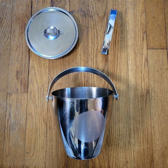 Ikea Mini Ice Bucket with Tongs - EUC - Picture 5 of 6